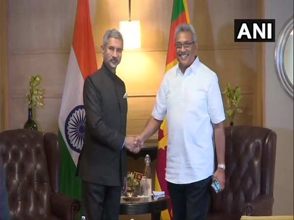 External Affairs Minister S Jaishankar with Sri Lanka President Gotabaya Rajapaksa