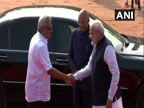 Sri Lanka President Gotabaya Rajapaksa, President Ram Nath Kovind and Prime Minister Narendra Modi.