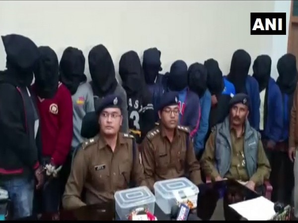 Ranchi Rural Superintendent of Police Rishabh Jha talking to reporters on Friday. Photo/ANI