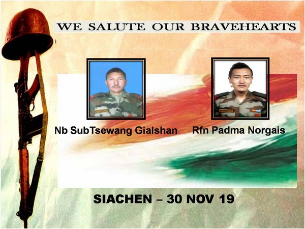 Army's Northern Command in a tweet paid tributes to the two soldiers who lost their lives (Photo tweeted by Northern Command)