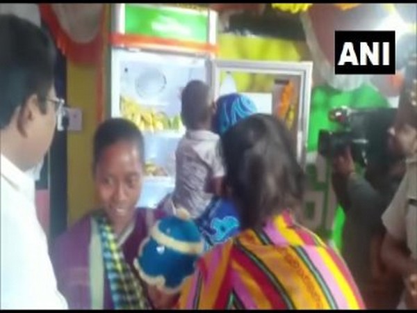 Odisha: 'Happy Fridge' installed at a hospital in Gajapati to provide food to those in need.. Photo/ANI