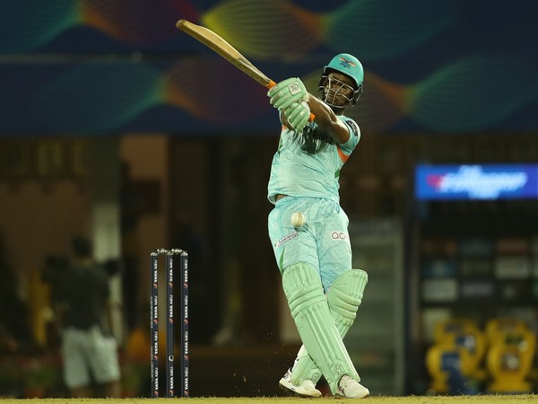 Evin Lewis during his unbeaten 55-run knock against CSK (Image: IPL)