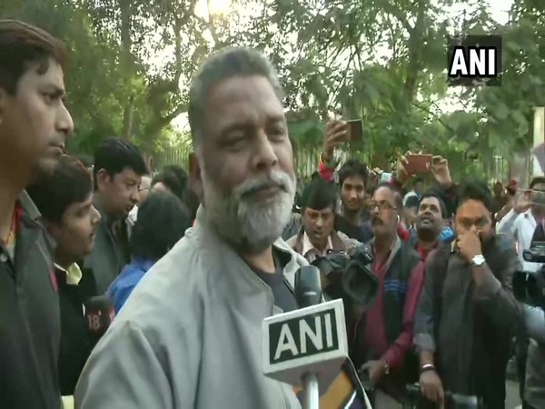 JAP chief Pappu Yadav speaking to ANI on Thursday. Photo/ANI