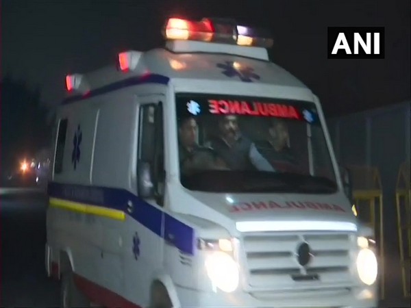 Unnao rape survivor being brought to Safdarjung Hospital in New Delhi on Thursday night. Photo/ANI