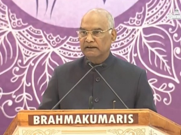 President Ram Nath Kovind addressing an event in Rajasthan on Friday. Photo/ANI