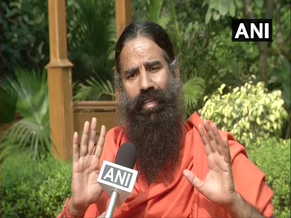 Baba Ramdev speaking to ANI on Friday. Photo/ANI