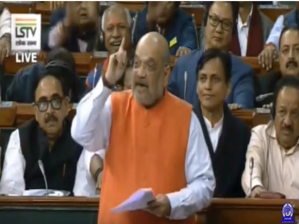 Amti Shah speaking in Lok Sabha (Photo/ANI)