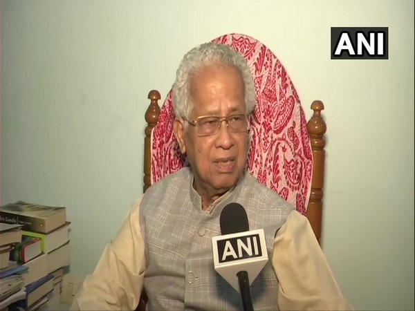 Former Assam chief minister and Congress leader Tarun Gogoi speaking to ANI on Tuesday (Photo/ANI)