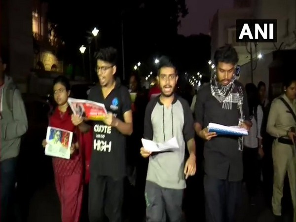 Presidency University students protesting against CAB on Thursday