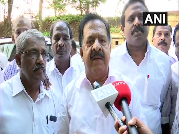 Congress leader Ramesh Chennithala speaking to reporters in Thiruvananthapuram on Friday. Photo/ANI