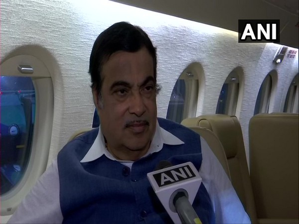 Union Minister Nitin Gadkari talking to ANI in Nagpuri, Maharashtra on Friday. Photo/ANI