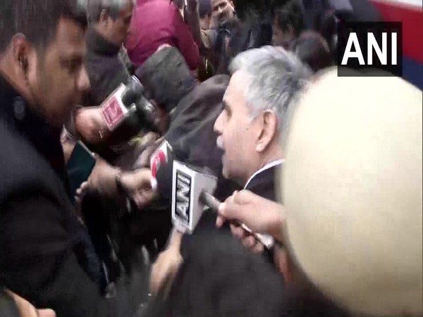 Congress leader Sandeep Dikshit speaking to media persons on Thursday (Photo/ANI)