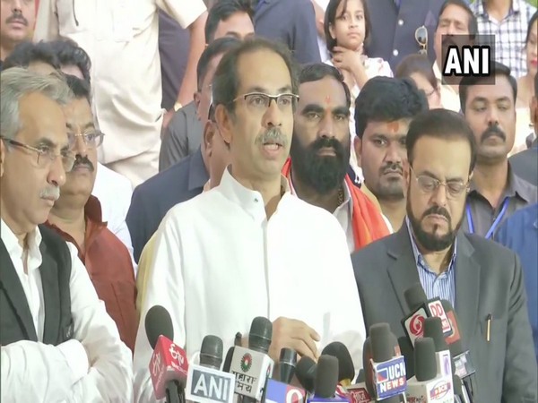 Maharashtra CM Uddhav Thackeray speaking to media in Nagpur on Friday. Photo/ANI