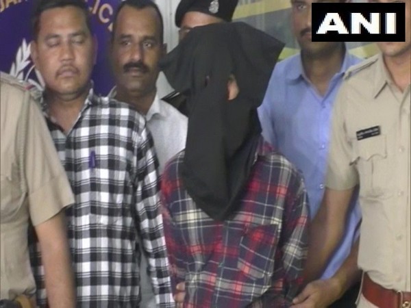 The accused in custody of Gujarat Police on Friday.