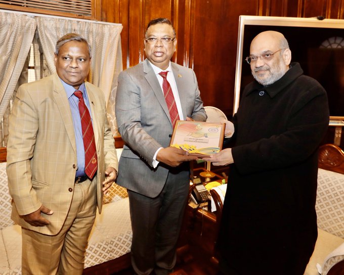 BGB Director Shafeenul Islam and Home Minister Amit Shah