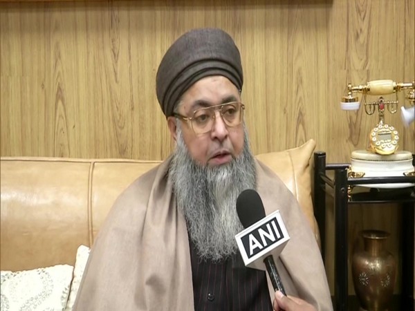 All India Organisation of Imams Chief Dr Imam Umer Ahmed Ilyasi talking to ANI on Friday in New Delhi. Photo/ANI