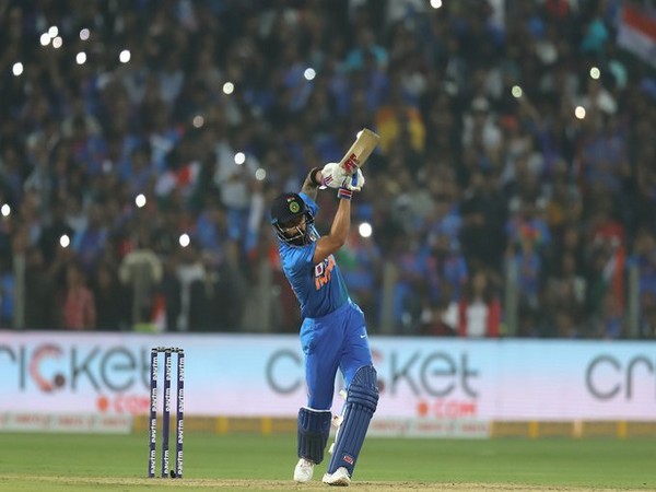 Skipper Virat Kohli in action against Sri Lanka (Photo/ BCCI Twitter)