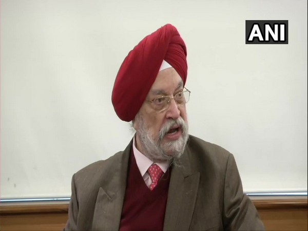 Union Civil Aviation Minister Hardeep Singh Puri speaking to media on Tuesday. Photo/ANI
