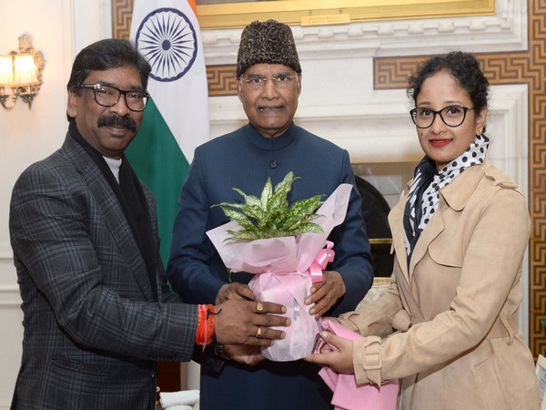 Jharkhand Chief Minister called on President Ram Nath Kovind on Friday. (Photo credits: Rashtrapati Bhavan)
