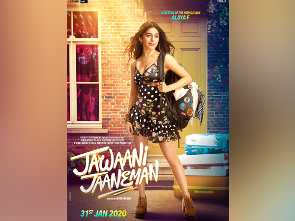 New poster of film 'Jawaani Jaaneman' featuring Alaya F (Image Source: Twitter)