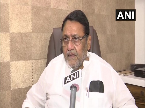 NCP leader and minister Nawab Malik speaking to ANI on Saturday. Photo/ANI
