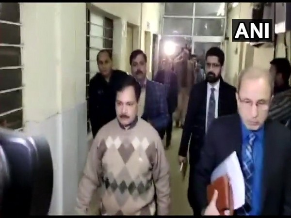 Central government team at Kota's JK Lon Hospital on Saturday. Photo/ANI