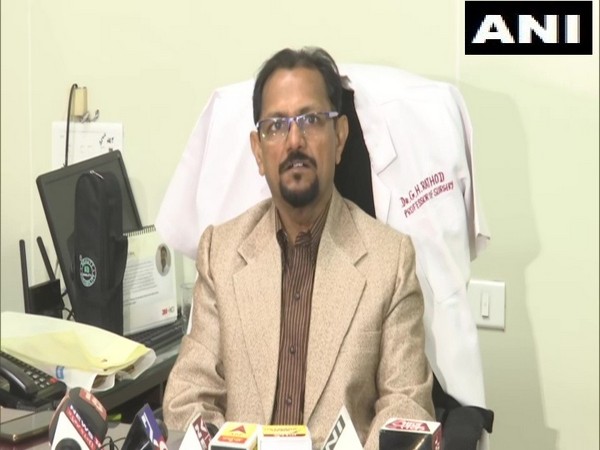 GS Rathod, Superintendent of Ahmedabad Civil Hospital, speaking to media on Sunday. Photo/ANI