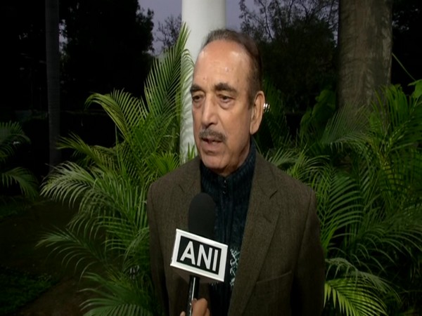 Congress leader Ghulam Nabi Azad speaking to ANI on Monday. Photo/ANI