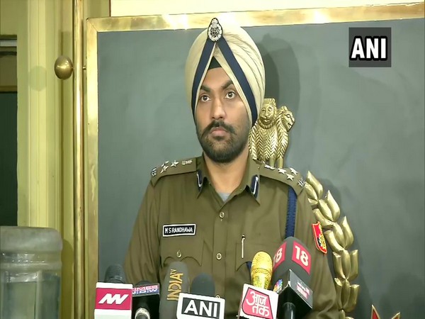 Delhi Police PRO MS Randhawa addressing a press conference in New Delhi on Monday. Photo/ANI