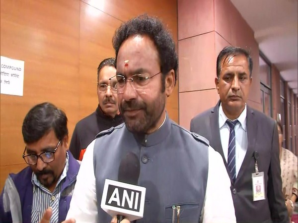 Minister of State (MoS) for Home Affairs G Kishan Reddy speaking to ANI in New Delhi on Tuesday. Photo/ANI