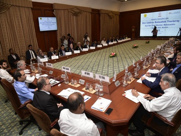 A visual from the meeting (Picture courtesy: Office of Uddhav Thackeray Twitter)