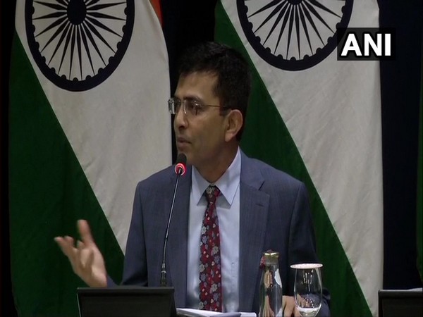 MEA spokesperson Raveesh Kumar addressing a weekly briefing on Thursday.
