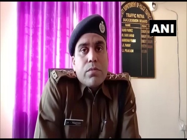 KI Prakash, Patna Traffic Deputy Superintendent of Police, speaking to ANI on Sunday. Photo/ANI