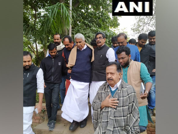 Kerala Congress delegation at JNU campus on Monday. (Photo/ANI)