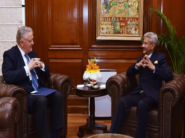 External Affairs Minister S Jaishankar with former US Senator Larry Pressler who will also attend the Raisina Dialogue 2020 in New Delhi