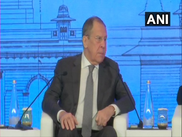 Russian Foreign Minister Sergey Lavrov speaking at Raisina Dialogue 2020 in New Delhi on Wednesday.