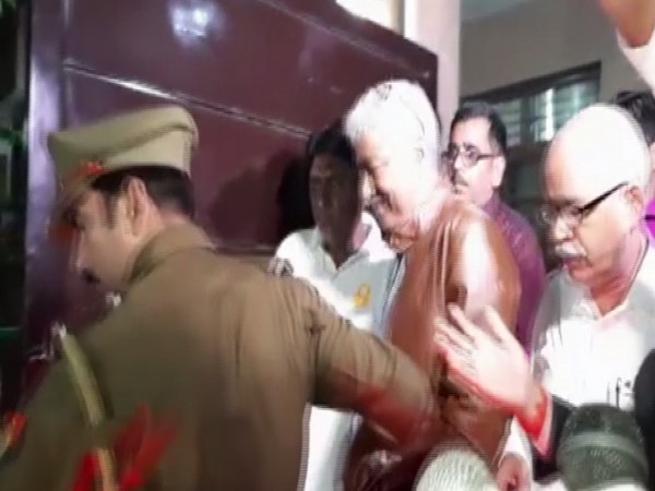 EOW raids residence of former UPPCL MD AP Mishra on Thursday. Photo/ANI