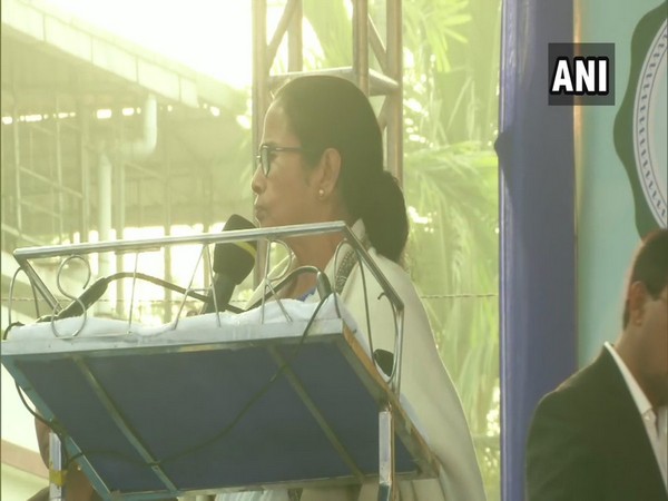 West Bengal Chief Minister Mamata Banerjee during addressing a crowd in Siliguri