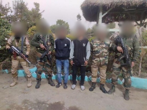 Troops of Assam Rifles in an operation with police apprehended 2 underground cadres of United Tribal Liberation Army.