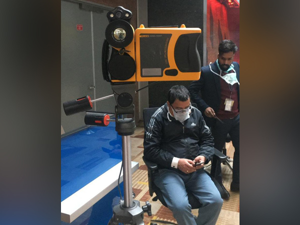 Thermal screening facilitated at Delhi's Indira Gandhi International Airport for the passengers coming from China, in the light of Novel coronavirus outbreak in China's Wuhan.