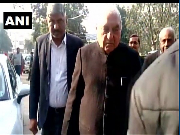 Former Chief Minister Bhupinder Singh Hooda appearing before an Enforcement Directorate (ED) court in Haryana's Panchkula city on Tuesday (Photo/ANI)
