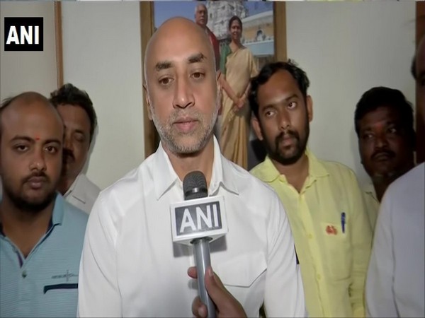 Telugu Desam Party MP Galla Jayadev speaking to ANI on Tuesday. Photo/ANI