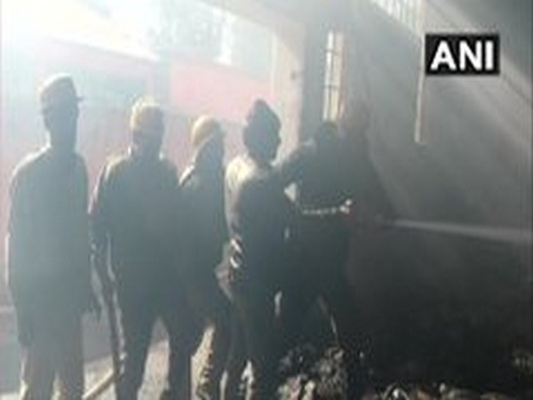 Fire has been brought under control in Kullu's industrial area on Monday. Photo/ANI