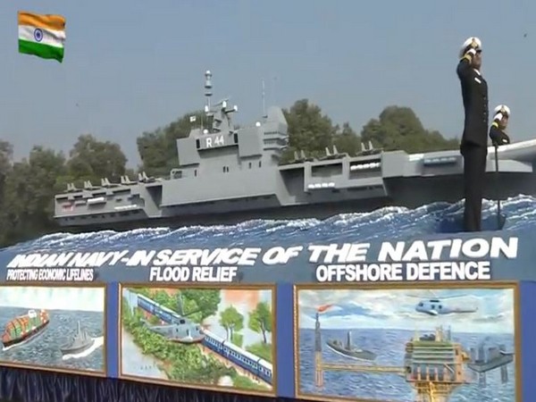 Indian Naval tableau on Republic Day Parade.
