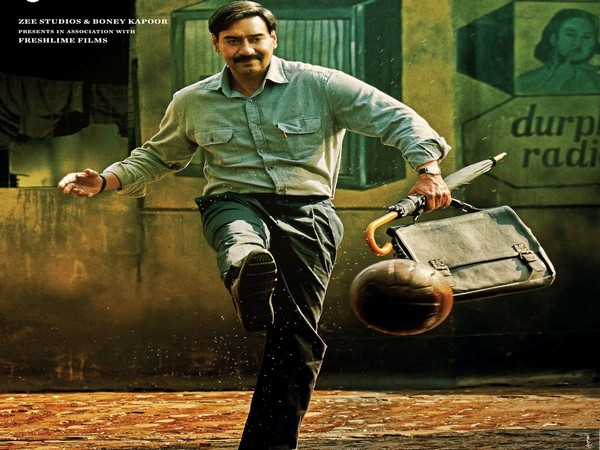 Actor Ajay Devgn in film 'Maidaan' (Image Source: Twitter)