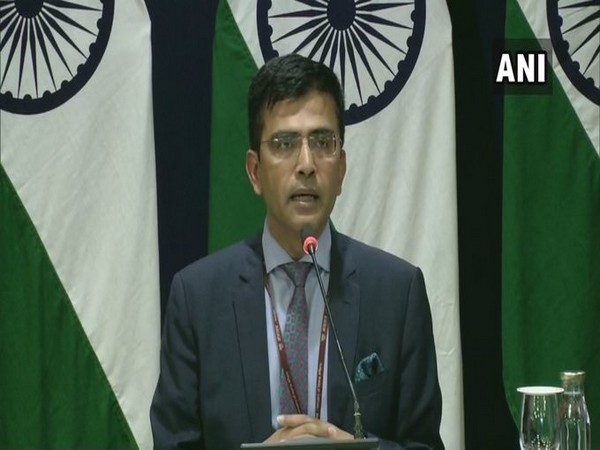 MEA spokesperson Raveesh Kumar during a press briefing on Thursday. 