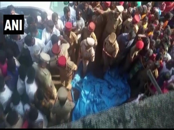 Visual from the spot. Photo/ANI