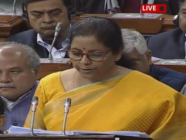 Finance Minister Nirmala Sitharman in Parliament on Saturday (Photo: LS TV)