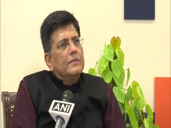 Union Minister for Commerce and Industry Piyush Goyal speaking to reporters on Saturday in Delhi. Photo/ANI