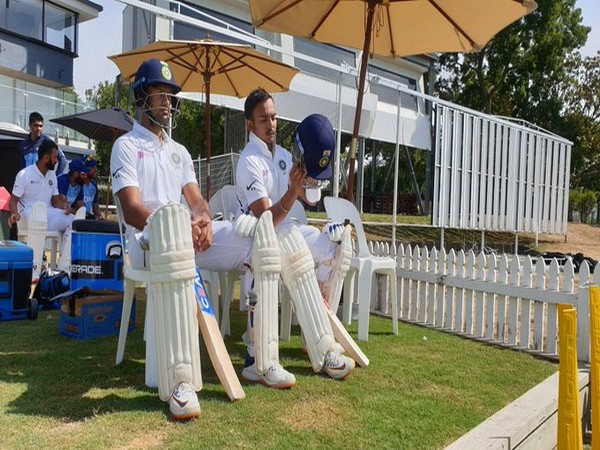 Mayank Agarwal and Prithvi Shaw before the start of practice game (Photo/ BCCI Twitter)